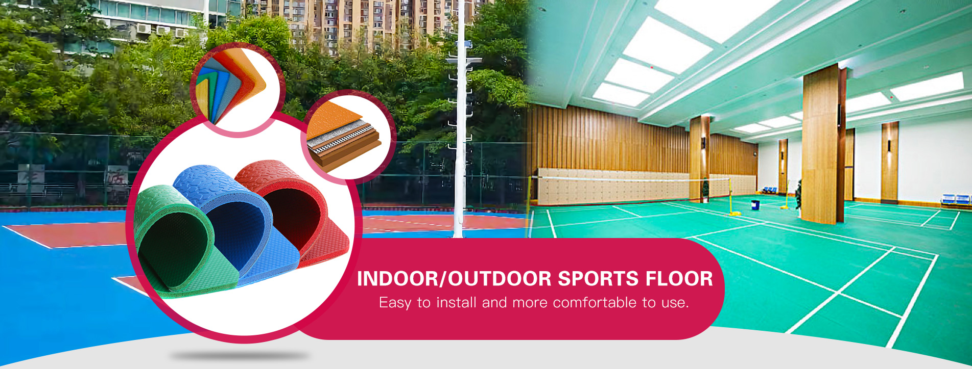 China Indoor Sports Flooring Factory