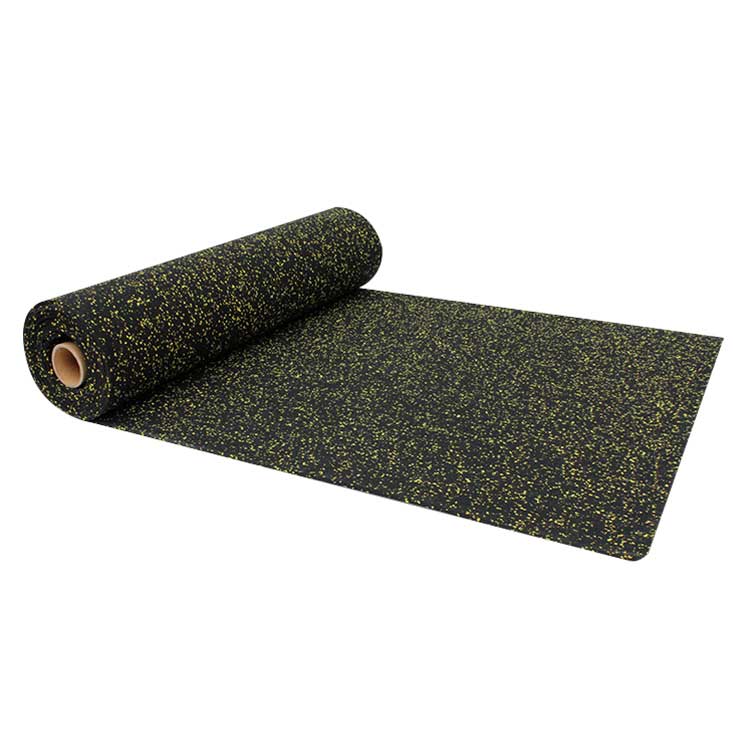 Advantages of fire-resistant rubber fitness roll floor