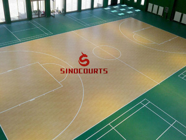 What floor is the best for a basketball court?