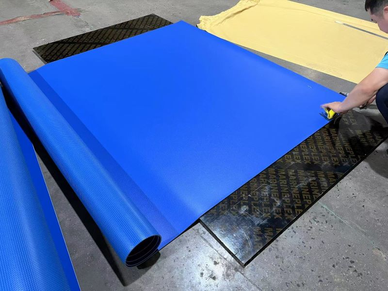 Blue gem surface pvc sport floor