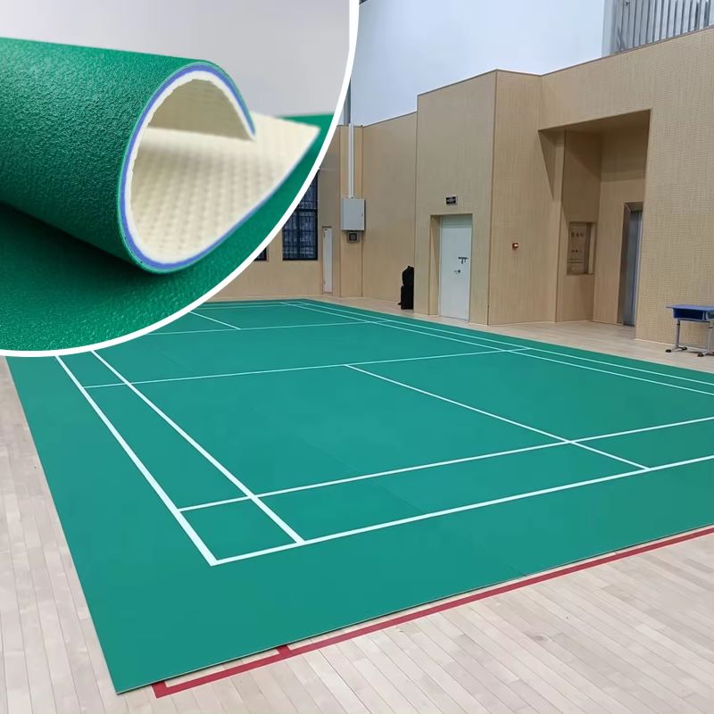 BWF approved indoor vinyl indoor badminton sports flooring