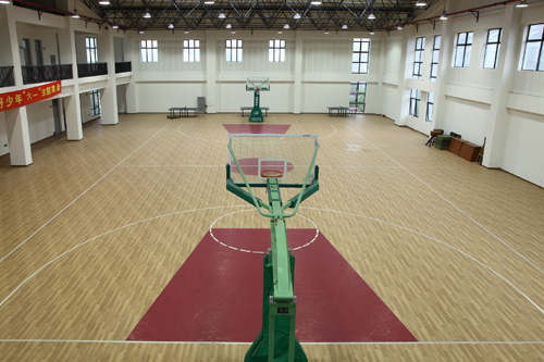 Excellent Shock absorber basketball pvc sports flooring