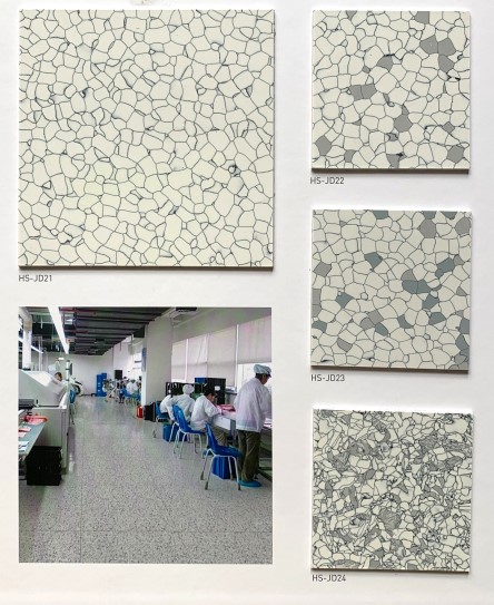 Heterogeneous Vinyl Rolling PVC Sports Floor