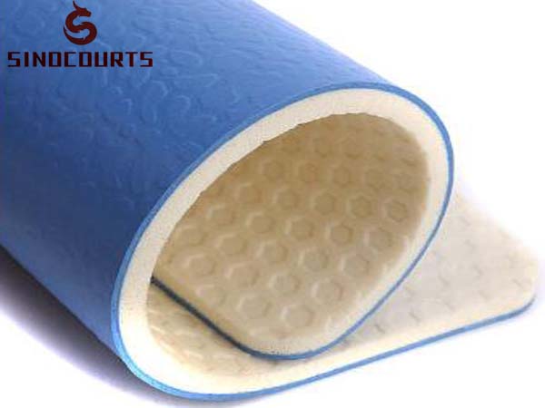 Multi-functional PVC Sports Flooring Gemstone Surface