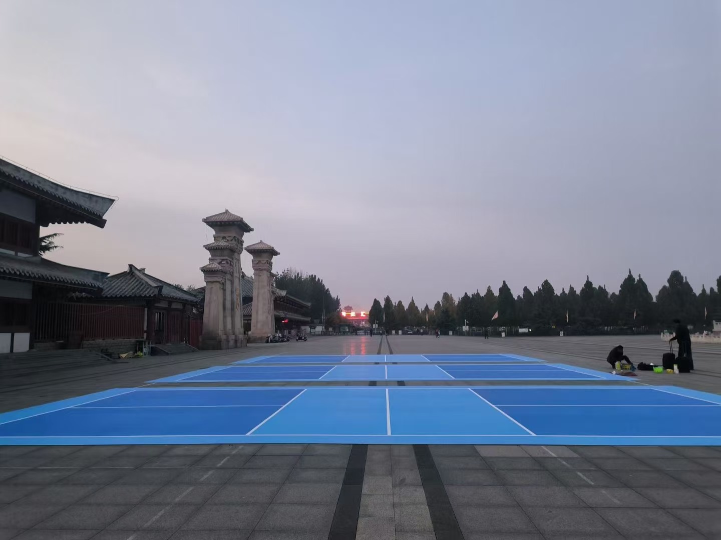 Outdoor pickleball exclusive pvc sports floor