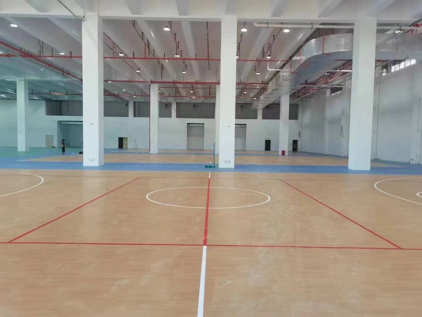 Wood surface pvc floor for basketball court